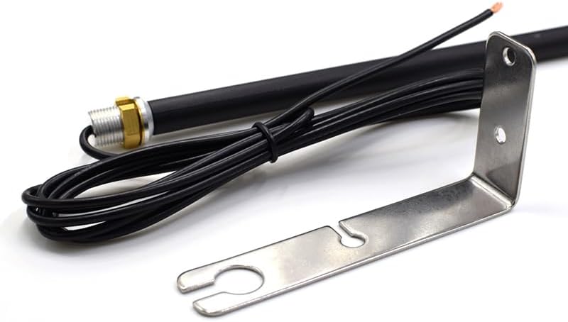 Miniatura 3 de SIGNALPLUS 433mhz mini alta ganancia puerta de garaje eléctrica antena abridor de puerta con soporte de acero inoxidable y cable de 9.8 pies