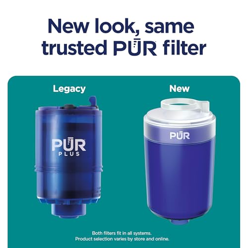 Image of PUR Plus Faucet Mount Replacement Filter, Genuine PUR Water Filter for Sink Faucet, 3-in-1 Mineral Filtration, Lead Reducing, 1-Year Value, Blue (RF99994), 4 Count (Pack of 3)