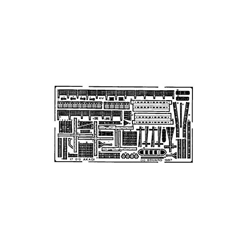 Amazon.com: Eduard Photo Etched 1/700 17 010 Akagi for