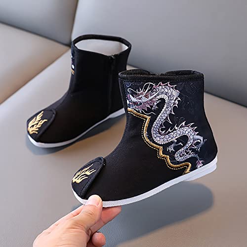 Cotton Boots For Boys Cloth Shoes Children Embroidered Shoes Boys Hanfu Shoes Boots 5 Toddler Boots2