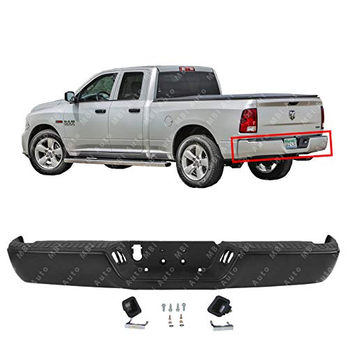 MBI AUTO - Primered Steel, Rear Bumper Assembly for 2009-2018 RAM 1500 Pickup 09-18, CH1103120