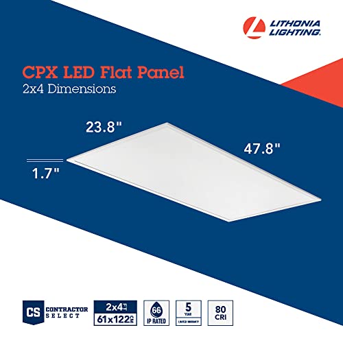 Image of Lithonia Lighting CPX 2x4 LED Flat Panel Light Adj Lumens, 3-in-1 CCT