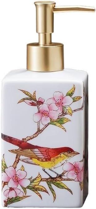 Ceramic Press Bottle Lotion Shampoo Bath Gel Sub Soap Dispenser Bathroom Accessories (I)