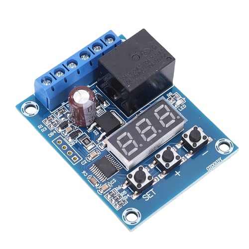Hilitand Voltage Relay Module, DC24V Voltage Detection Control with Segment LED Display, for Power Systems Industrial Automation Home Appliances