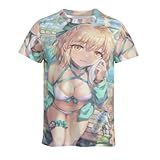 Tシャツ VTUBER JK 女の子 沖田さ-んとプライベートプール メンズ レディース ファッション ハワイ 男 上着 ロングスリーブ 日常着用 通気速乾 アロハシャツ 高校生 男女兼用 XXS