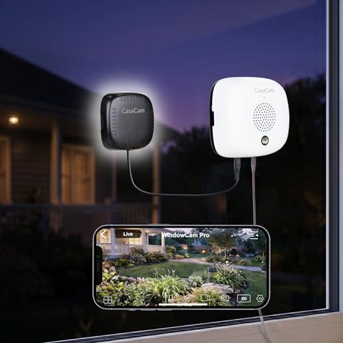 Image of CasaCam Window Camera Pro, 2K Spotlight Camera for Home Security, No-Drill