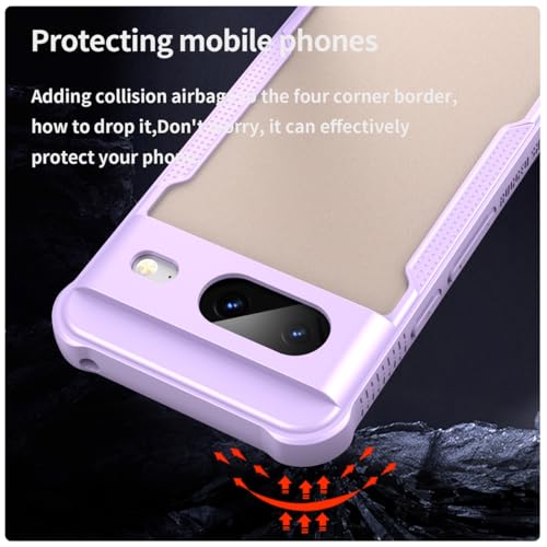 Coque Pixel 8 Google8 GKWS6 G9BQD violette rigide antidérapante - 7