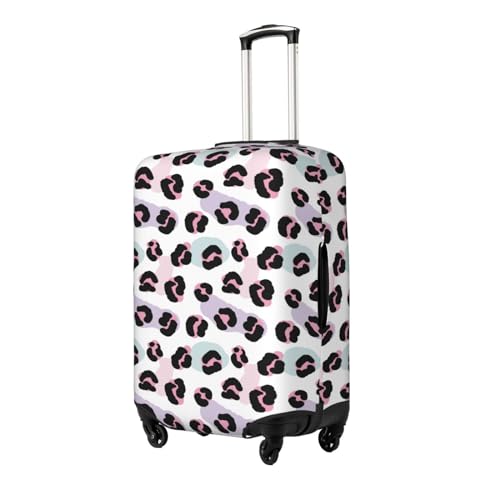 Retro Print Leopard Luggage Cover Protector Anti-Scratch Washable Fits 18-32 Inch Luggage-Large2