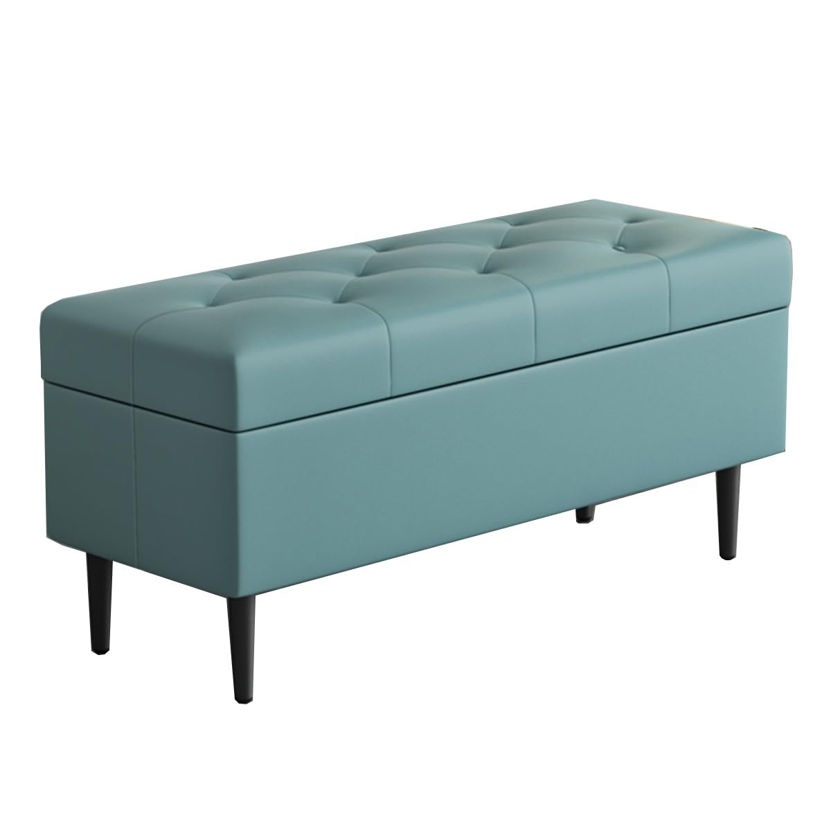 Banc en cuir pour entrée et salon avec assise rembourrée
