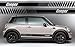 BLS Autocollant de décalcomanies latérales en Vinyle pour Mini Cooper Pr.2 (Noir)
