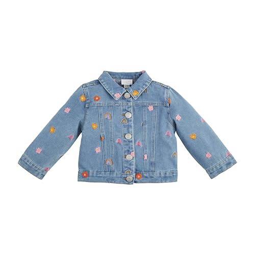 Mud Pie Girls Children's Floral Embroidered Jacket