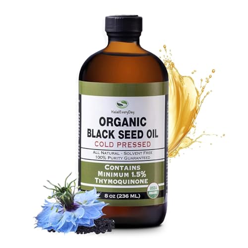 Image of HalalEveryDay 8 oz USDA Black Seed Oil Nigella Sativa