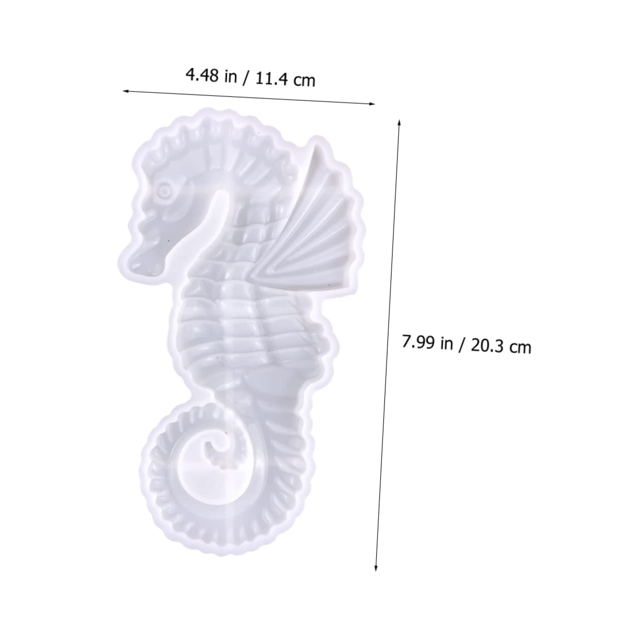 NUOBESTY 5pezzi Mold Silicone Per Decorazioni Di Mare Forma Di Cavalluccio Marino Stampo Per Creazioni Artigianali Epoxy Flessibile e Facile Da Estrarre Per Decorazioni Da Parete