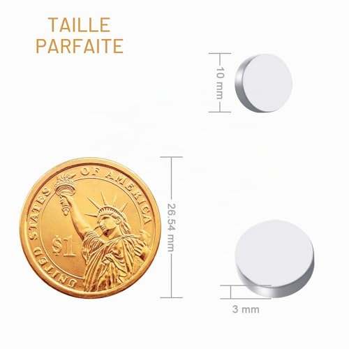 BUSATIA Aimants Frigo 60PCS, Aimant Ultra Puissant Rond 10x3mm – vue 7