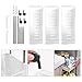 Aogist 3 Tier Slim Storage Cart Mobile Shelving Unit Slide Out Storage Tower for Kitchen Bathroom Laundry Room Narrow Places(White)