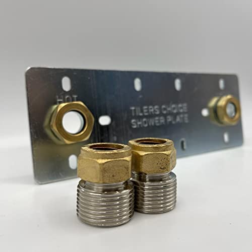 Shower Plate 150mm Concealed Shower Fixing Plate TILERS CHOICE UK (Chrome) - Image 2