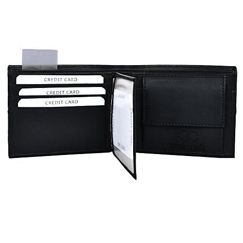 Image of Amicraft PU Leather Men's Combo Pack Of Wallet & Reversible Belt Gift Set