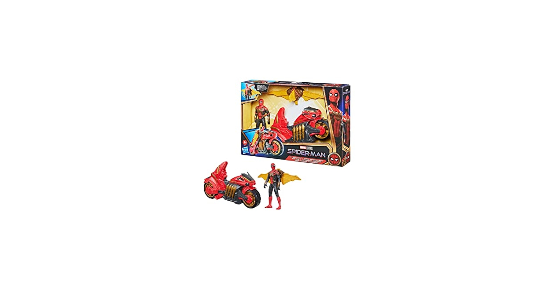 Amazon.com: Spider-Man Marvel 6-Inch Jet Web Cycle Vehicle
