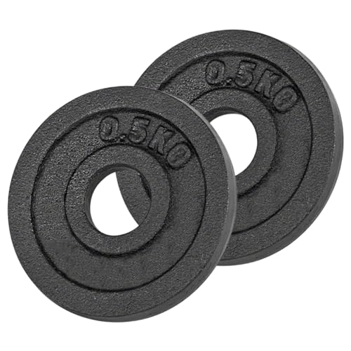 Sport-Tec Hantelscheibe aus Gußeisen 0,5kg bis 20kg, Bohrung Ø 3cm,...