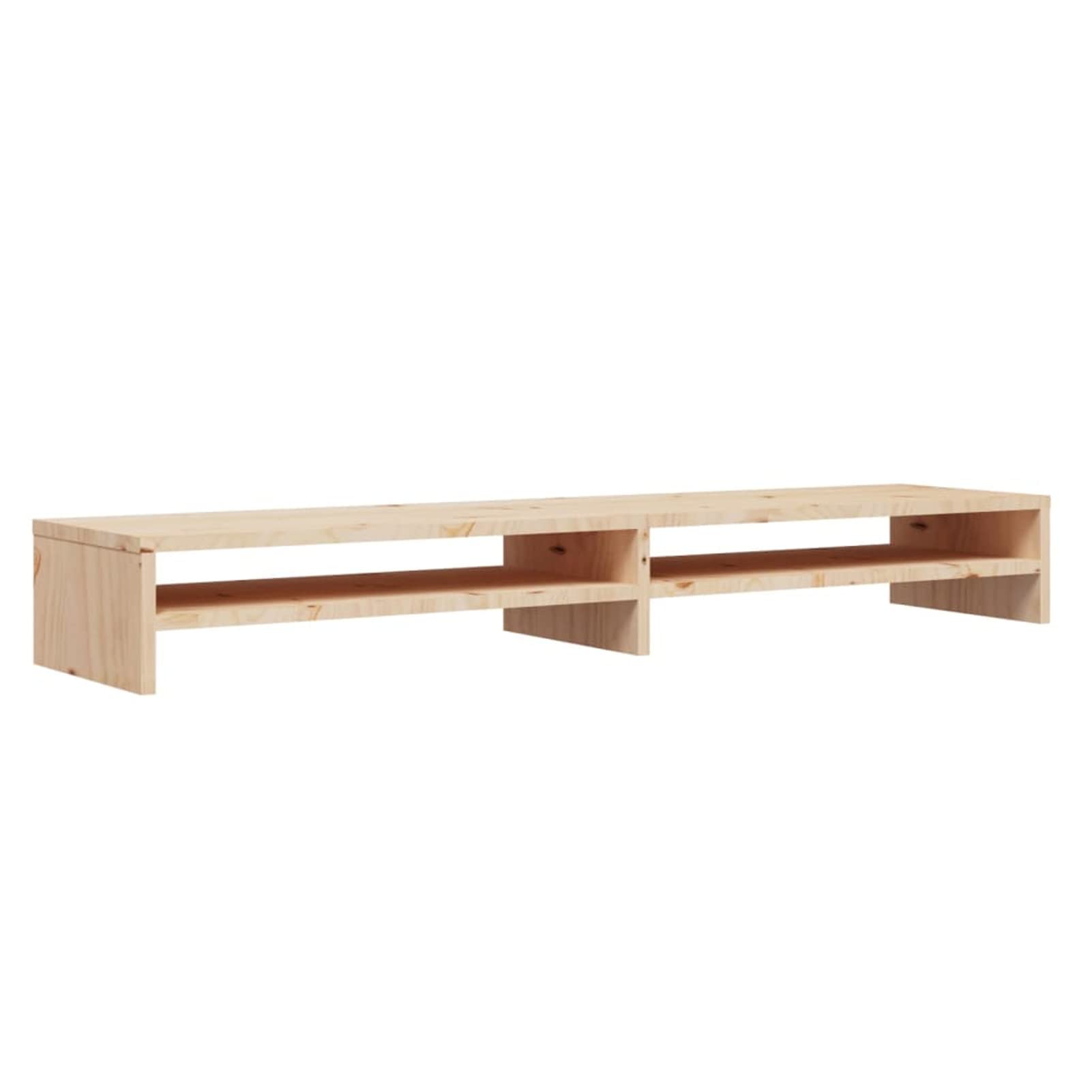 Chusui Supporto per Monitor,Supporto per Monitor da Scrivania,Supporto per Monitor PC,Supporto per Monitor 100x24x13 cm in Legno Massello di Pino