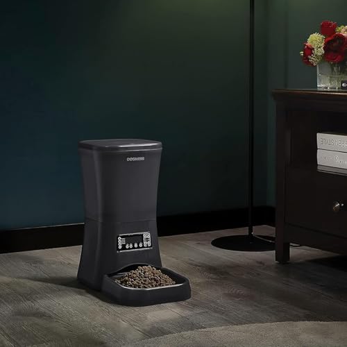 DOGNESS 9L Hundefutterautomat für große Hunde, Automatischer Hundefutterspender mit Timer, Extra groß, Programmierbarer automatischer Tierfutterspender, Portionskontrolle