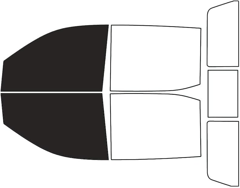 Rvinyl Window Tint Kit Compatible with GMC Sierra 2019-2025 4 Door Crew Cab - Black 20% - Single Ply No Bubble Film - Do it Yourself Vehicle Front Precut Kit