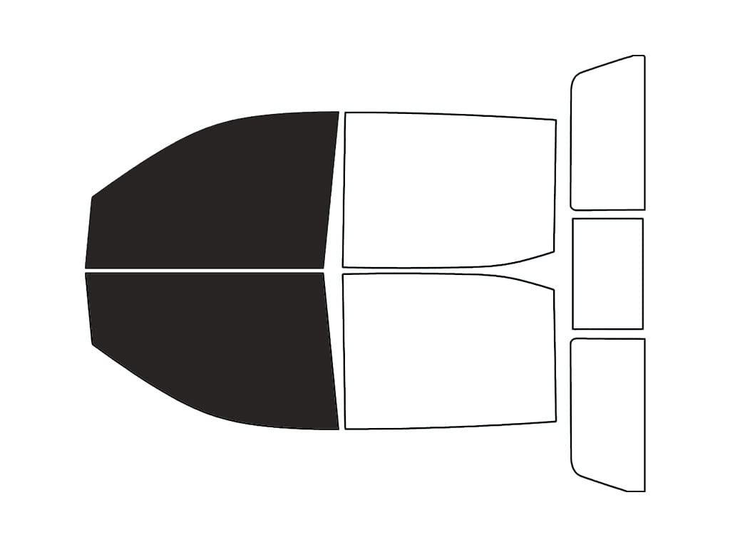 Rvinyl Window Tint Kit Compatible with GMC Sierra 2019-2024 (4 Door Crew Cab) - Front Precut Kit - 20%