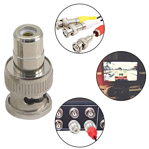 Ysruanh 6-Piece RCA to BNC Adapter Set - RCA Female to BNC Male Video Adapter Connection for CCTV Camera System - Image 3