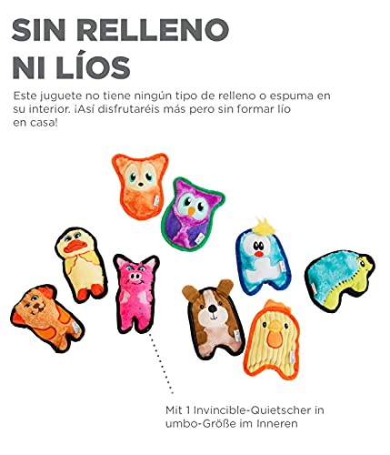 Outward Hound Invincibles Mini brinquedo para cães de pelúcia porco, PP