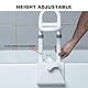 NEWFUN Badewannen Einstiegshilfe, Badewanneneinstiegshilfe, Höhenverstellbar von 41 bis 50cm, Tragkraft 137 kg, weißer Badewannenhalter, Geeignet für ältere Menschen.