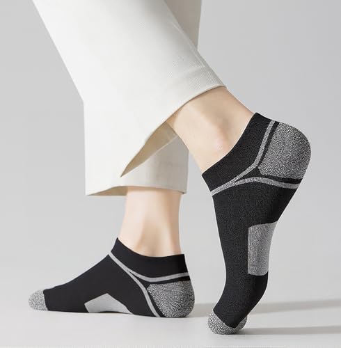 Image of 12-30 Pairs Low Cut Ankle Socks for Men Thin Breathable Casual No Show Athletic Socks Bulk