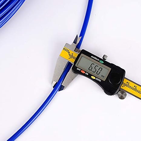 100FT Blue 1/4 Inch O.D.NSF Certified CCK RO Tubing at 70F-120PSI to 150F-60PSI 1/4 Flexible water pipes 1/4-inch Plastic Tubing(100 Feet)