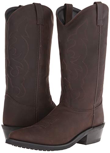 Old West TBM3051-10.5-D Boots Men'S Stitched Cushioned Round Toe Cowboy Western Boots thumb #6