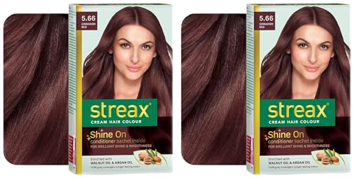 Streax Permanent Hair Colour, 100% Grey coverage, Infused with Argan and Walnut Oil Permanent Hair Colour, 100% Grey coverage, Infused with Argan and Walnut Oil