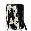 Lusso in pelle Genuine Italian Leather Handbag with Animal Print - Handmade Leather Crossbody Bag - Elegant Women's Handbag (Cow) #2