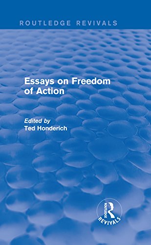 Essays on Freedom of Action (Routledge Revivals)      1st Edition, Kindle Edition