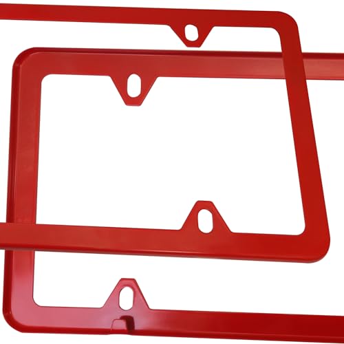 Aootf XE-FRAME Red License Plate Frames- Cute Car Tag Holders thumb #4
