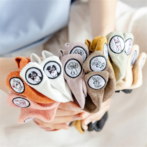 Chewtoyo Meias até o tornozelo para meninas e meninos, mistura de algodão macio, elástico, pacote co