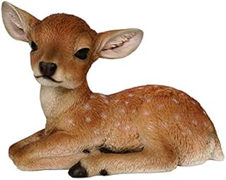 M.E.G Cards & Gifts Vivid Arts - Real Life Fallow Deer Home or Garden Decoration (XRL-DEER-F)