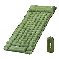 Matelas Auto-gonflant ERWEY Pour 2 Personnes – 200x135x10 Cm, Ultra Léger, Capacité 300 Kg, Isolation, Compact 35x12 Cm