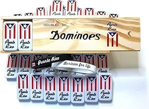 Dominó Puerto Rico con diseño bandera boricua miniatura 3