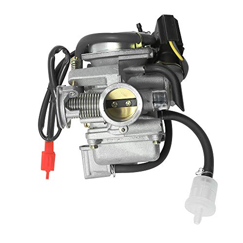 Pd24J Carburetor For 4-Stroke Gy6 125Cc 150Cc Atv Go Karts Scooter Mopeds Qmj/Qmi157 Qmj/Qmi152 - Manifold Intake Fiameter 24Mm Pd24J Carb (Carburetor) #TOP4