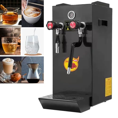 Mousseur à Lait Vapeur Professionnel avec écran LCD, Pompe intégrée pour Une Mousse Parfaite, idéal pour Les Baristas à Domicile et Les cafés, Facile à Utiliser, Chauffe Rapide, Qu,A