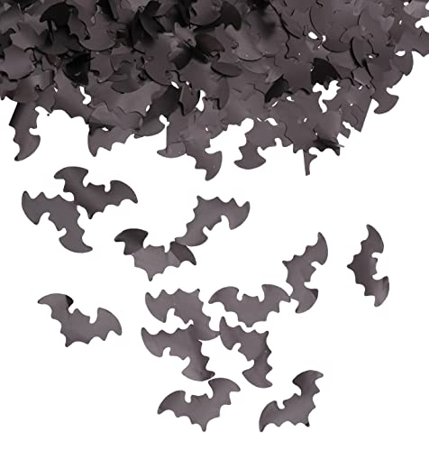 3000 Pcs Halloween Confetti, Werise Party Bat Shape Black Metallic Slow-Fall Confetti For Halloween Table Decorations (1.76Oz) #TOP28