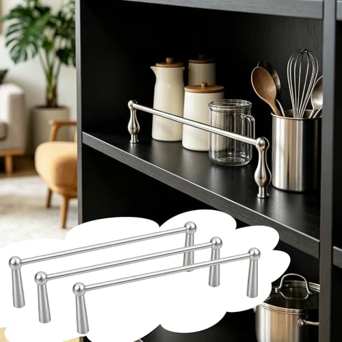 Barre anti-chute en métal 5mm de style moderne et minimaliste argent