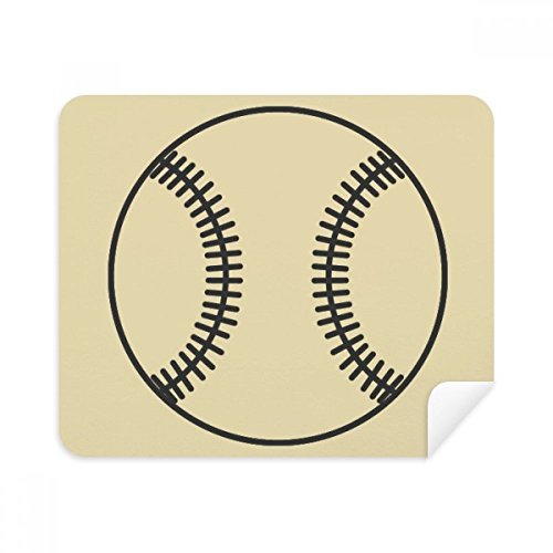 Chiffon de nettoyage pour lunettes au bureau tissu suède écran motif baseball