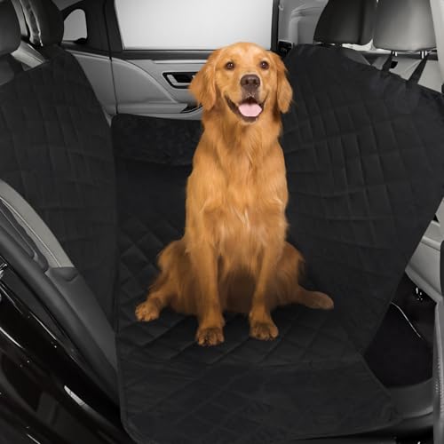 Coprisedile Auto per Cani - Universale 4-in-1 Coprisedili Posteriore per Cani Impermeabile Antiscivolo - Telo Auto per Cani Impermeabile Antigraffiato - Lettino Viaggio per Auto Camion SUV,137 x 147cm