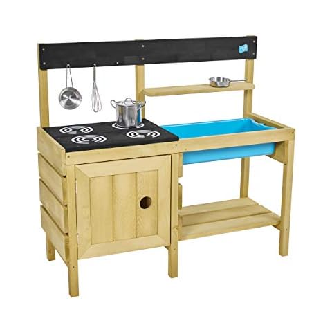 TP Toys Muddy Maker Mud Kitchen - Outdoor Kitchen Playset for Kids Brown Cover
