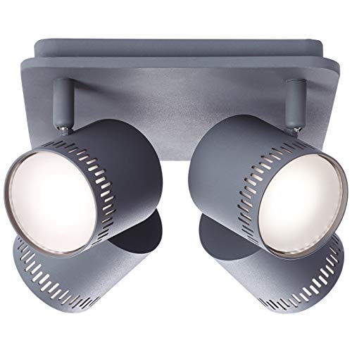 Preisvergleich Produktbild Cavi LED Spotplatte 4flg sand / dunkel grau