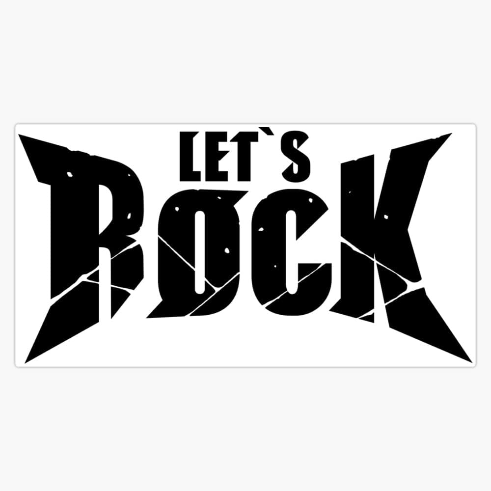 Leyland Designs Guilty Gear Strive Let's Rock Black Bumper Sticker Window Water Bottle Decal 5""